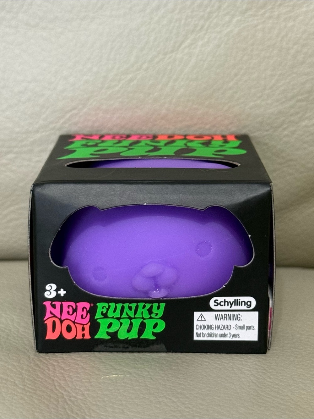 New NEEDOH Funky Pup Puppy DOG Nee Doh Stress Ball SQUISHY Fidget Toy PURPLE